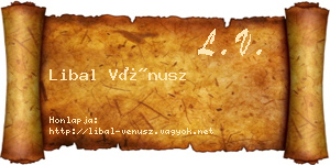 Libal Vénusz névjegykártya